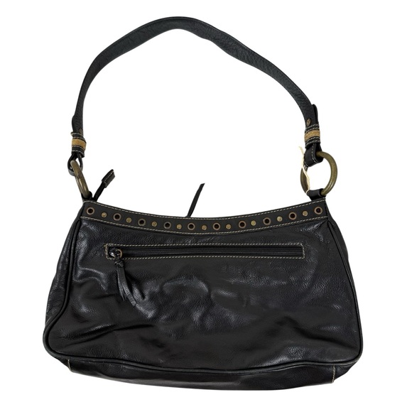 Y2K VINTAGE FINA FIRENZE LEOPARD PRINT LEATHER SHOULDER BAG - Picture 2 of 12